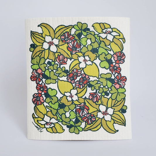 Bunchberry Swedish Dishcloth by Little Green