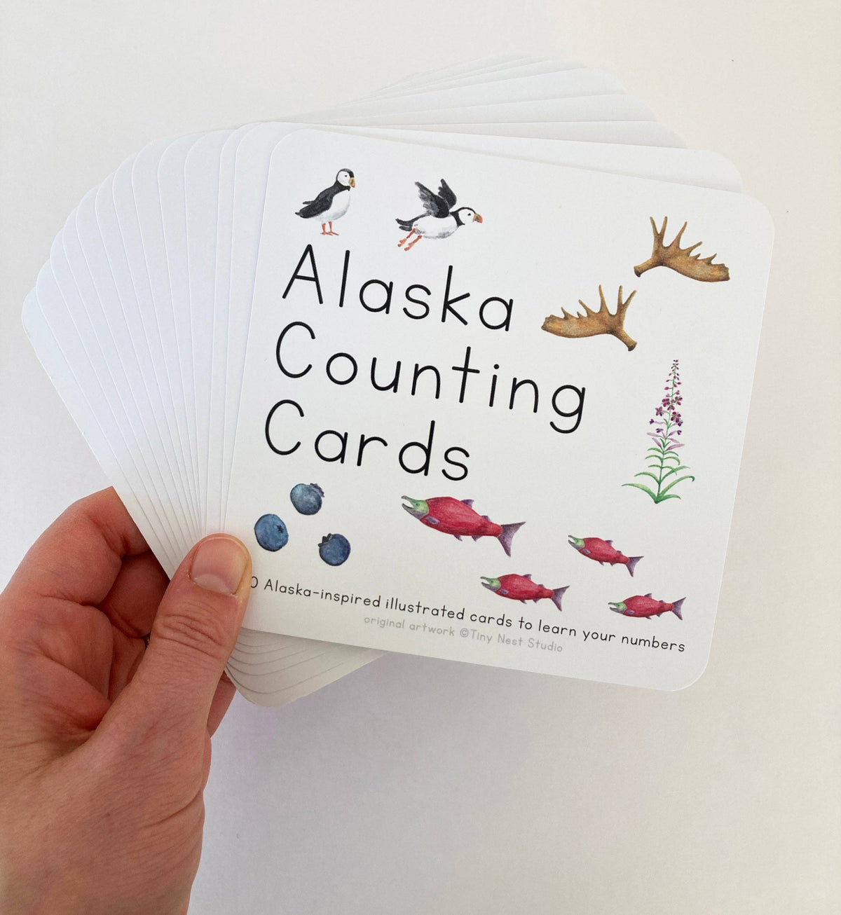 Alaska Counting Cards by Tiny Nest Studio