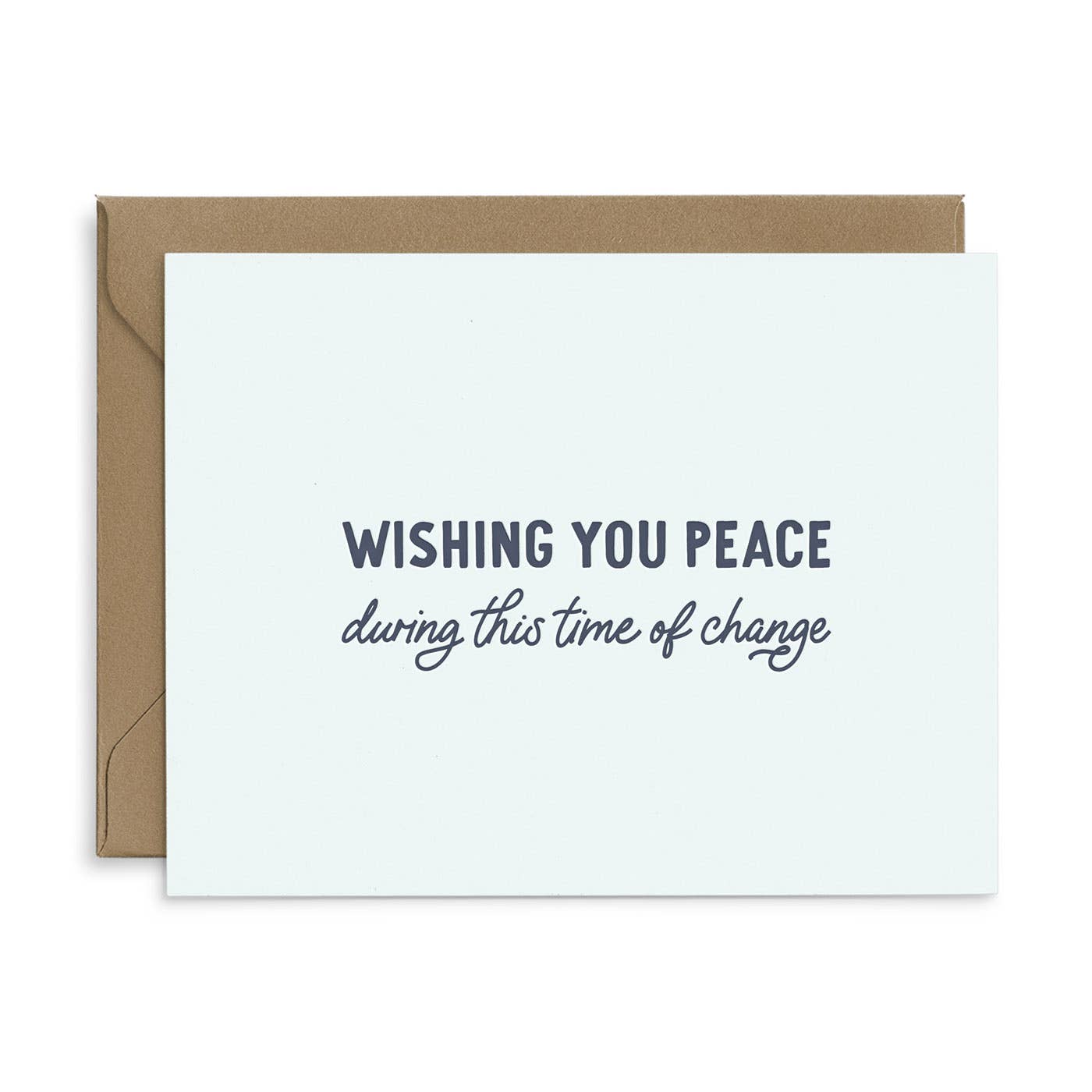 Wishing You Peace Sympathy Card by Ruff House Print Shop