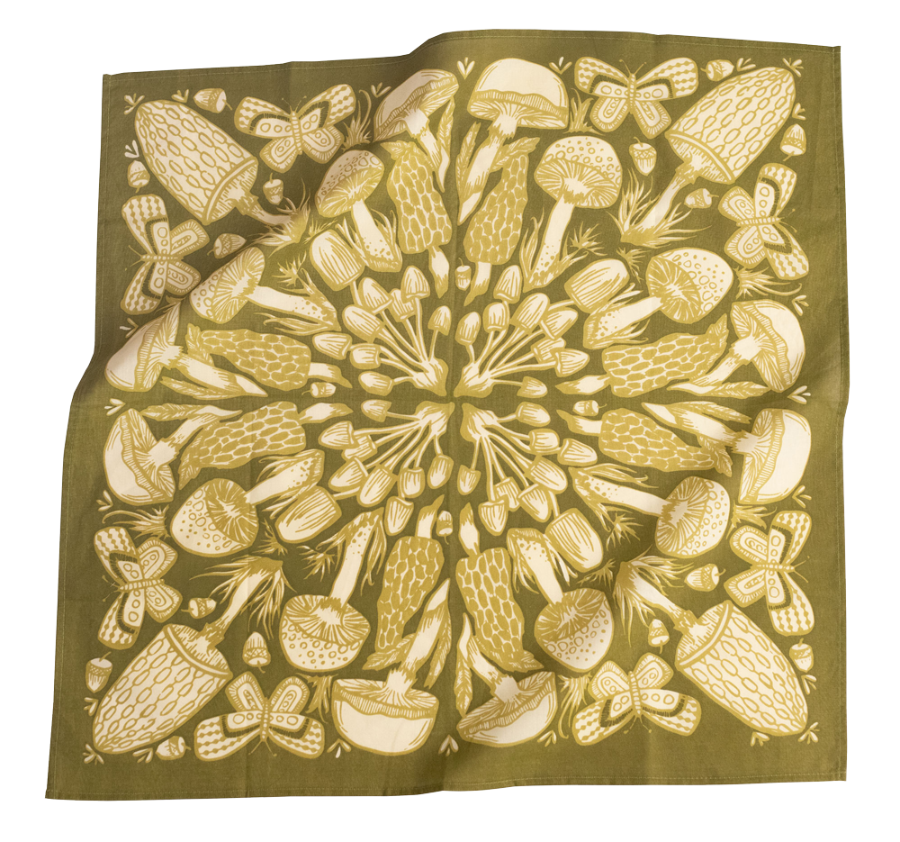 Mushrooms Bandana by Handker Bandanas