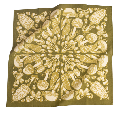 Mushrooms Bandana by Handker Bandanas