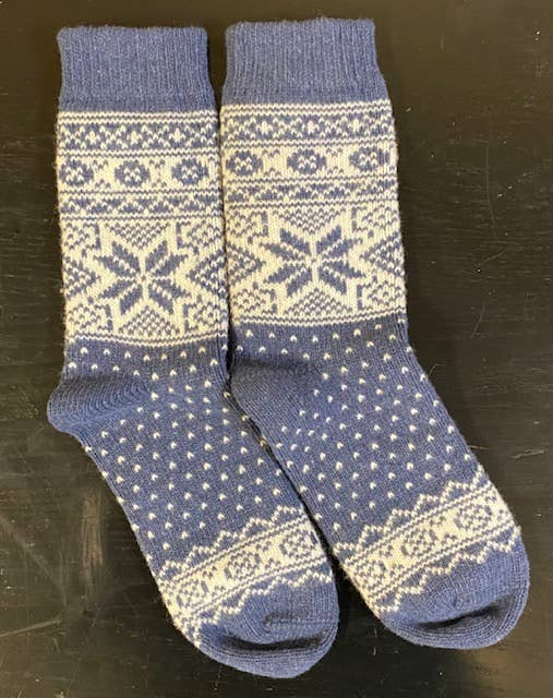 Nordic Stars Wool Socks by Wool Wear of Scandinavia