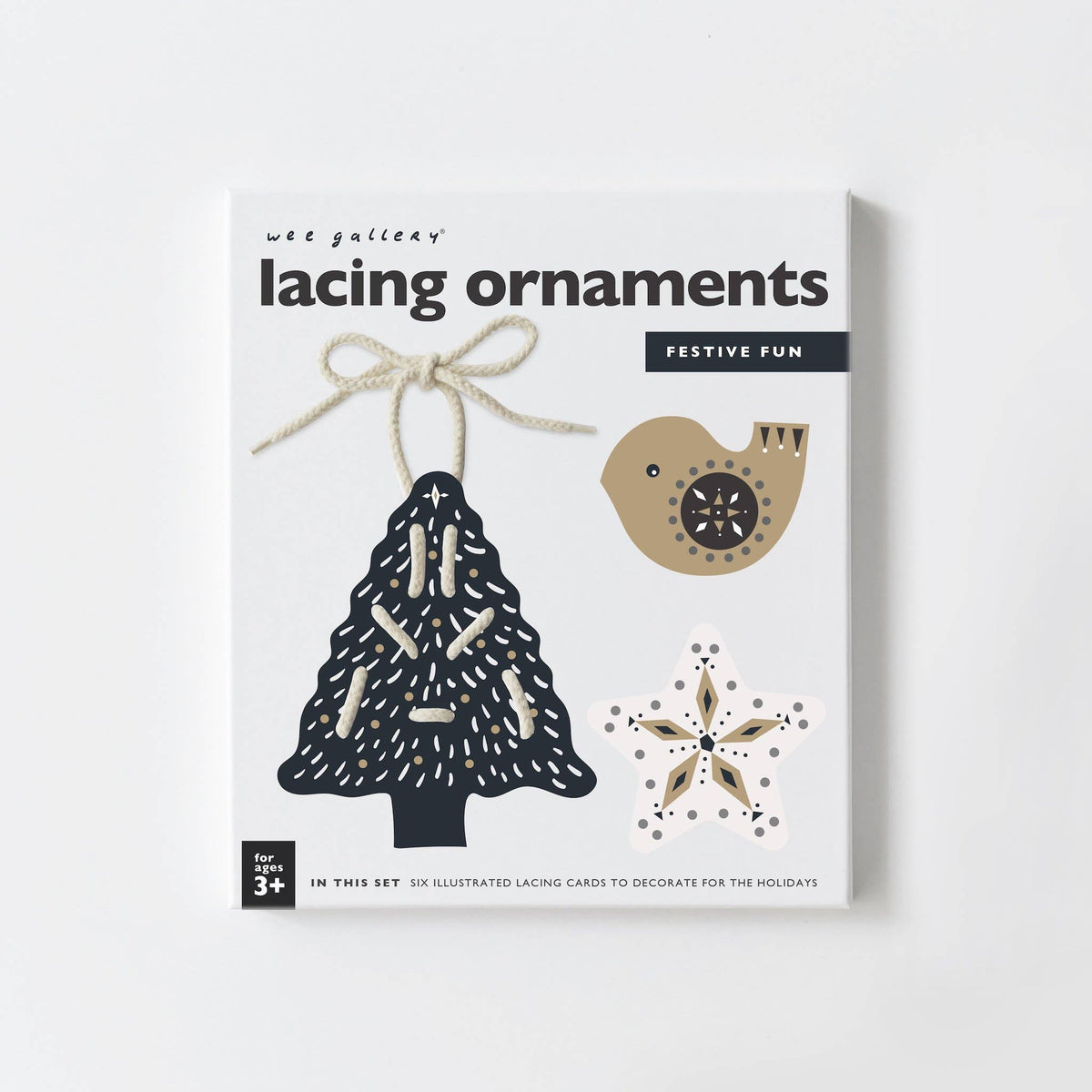 Festive Fun Lacing Ornaments by Wee Gallery