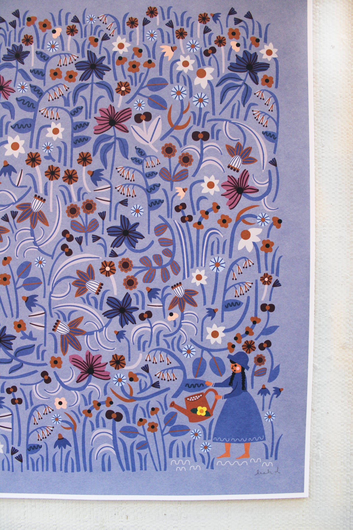 Blue Art 11x14 Print by Leah Duncan