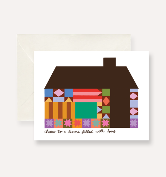 Quilt Home Filled With Love Greeting Card by Persika Design Co.