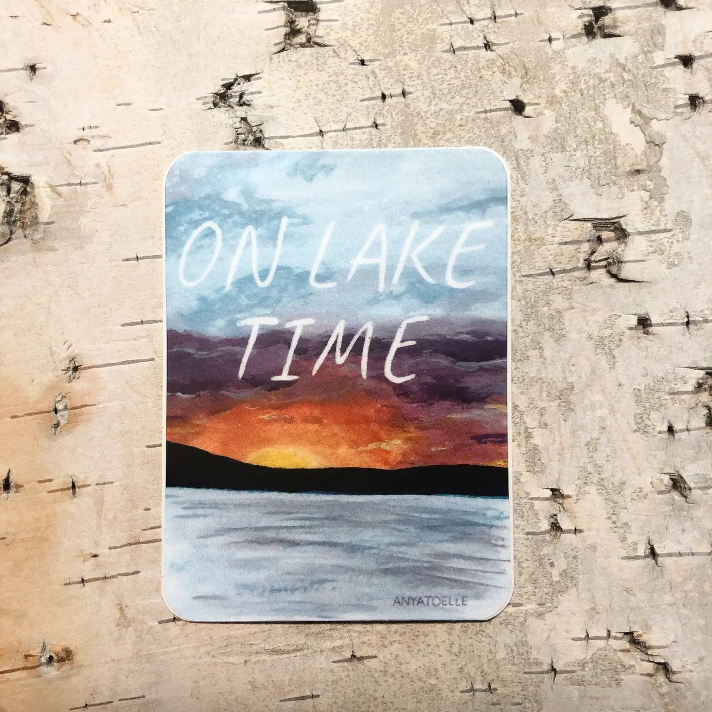 On Lake Time Sticker by Anya Toelle