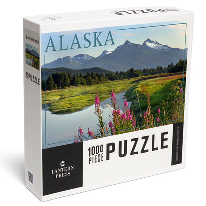 Alaska and Fireweed Wilderness 1000 Piece Puzzle