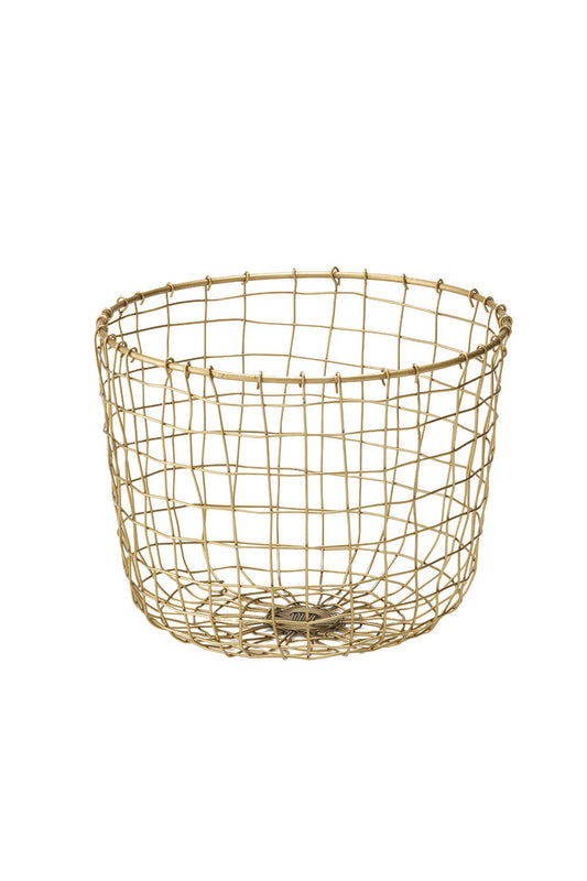 Brass Wire Basket by Fog Linen Work