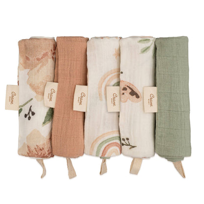 Parker 5-pc. Baby Wash Cloth Set by Crane Baby