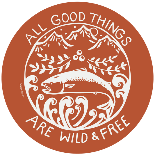 Wild and Free Sticker | Red by Salmon Sisters