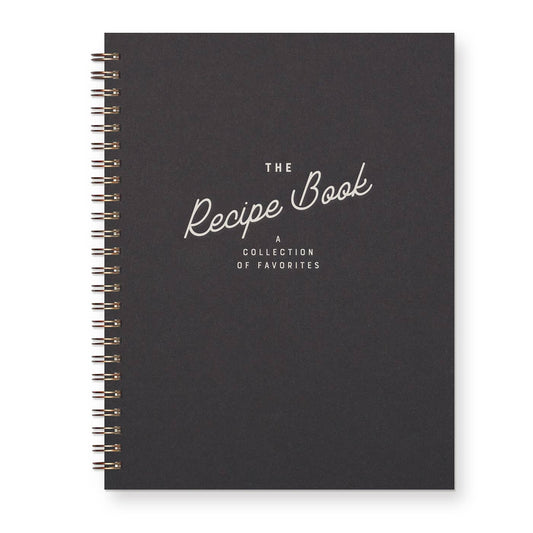 Retro Recipe Book in Peppercorn by Ruff House Print Shop