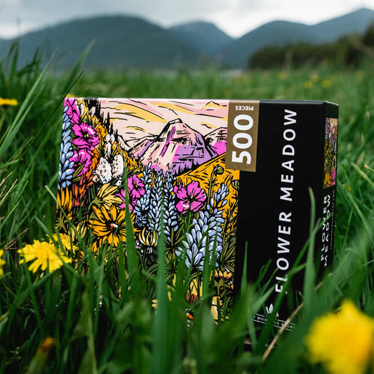 Flower Meadow Puzzle - 500 Pieces by The Montana Scene