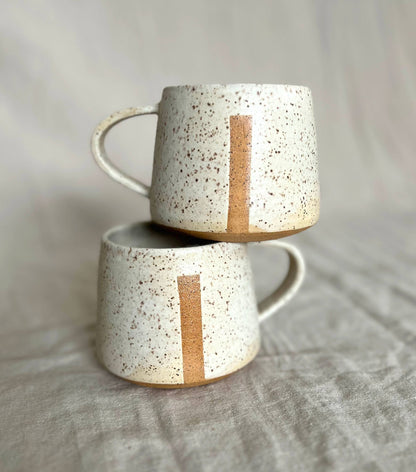 Cream Divide Mug by Void & Form Ceramics