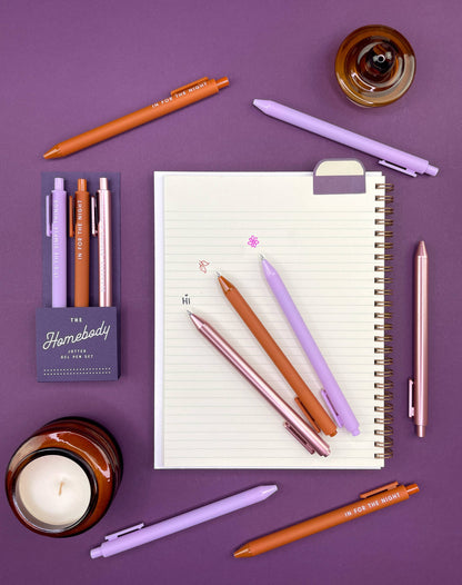 Homebody Jotter Gel Pen | Set of 3 by Ruff House Print Shop