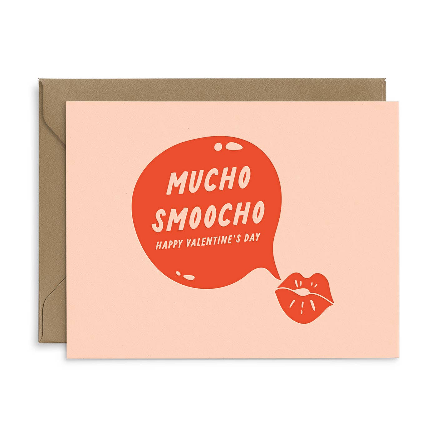 Mucho Smoocho Valentine's Day Card by Ruff House Print Shop