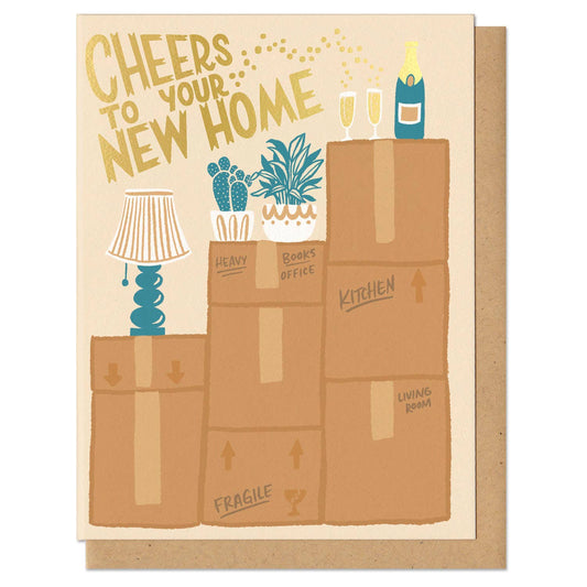 Cheers to Your New Home Greeting Card by Frog & Toad Press