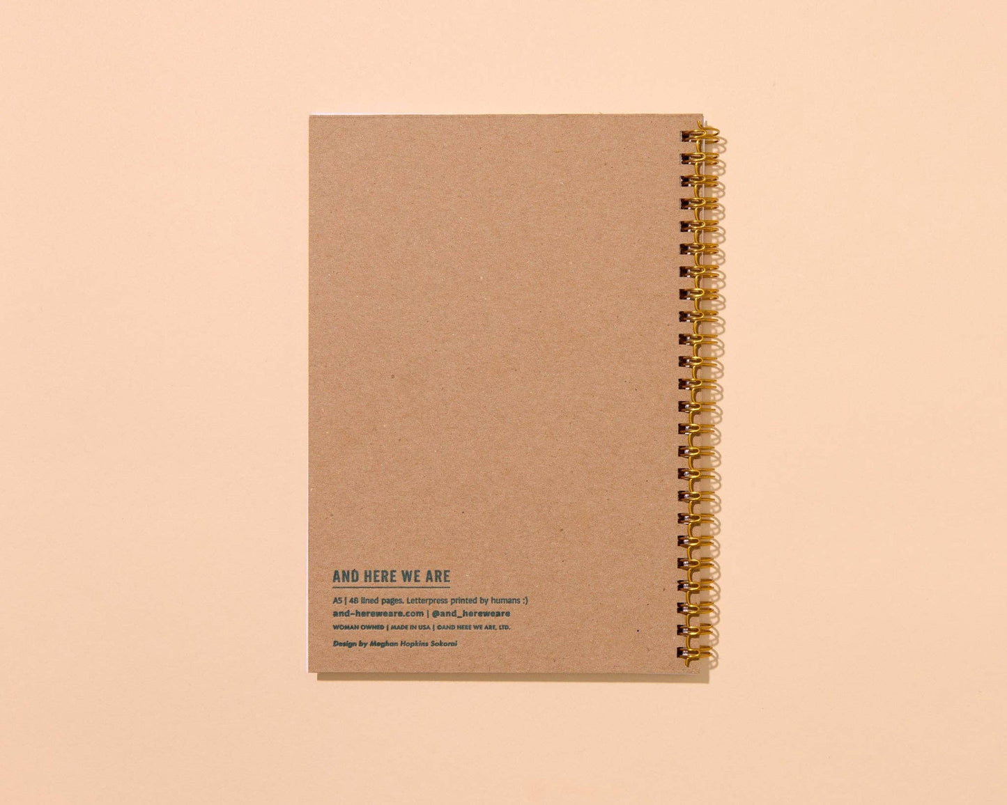 Autumn Quilt Spiral Lined Notebook by And We Are Here