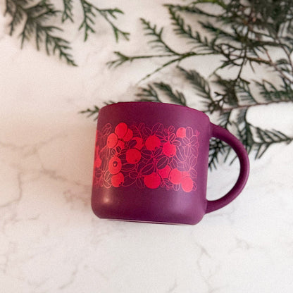Cranberry Ceramic Mug 20oz | Limited Edition by Brianna Reagan Art
