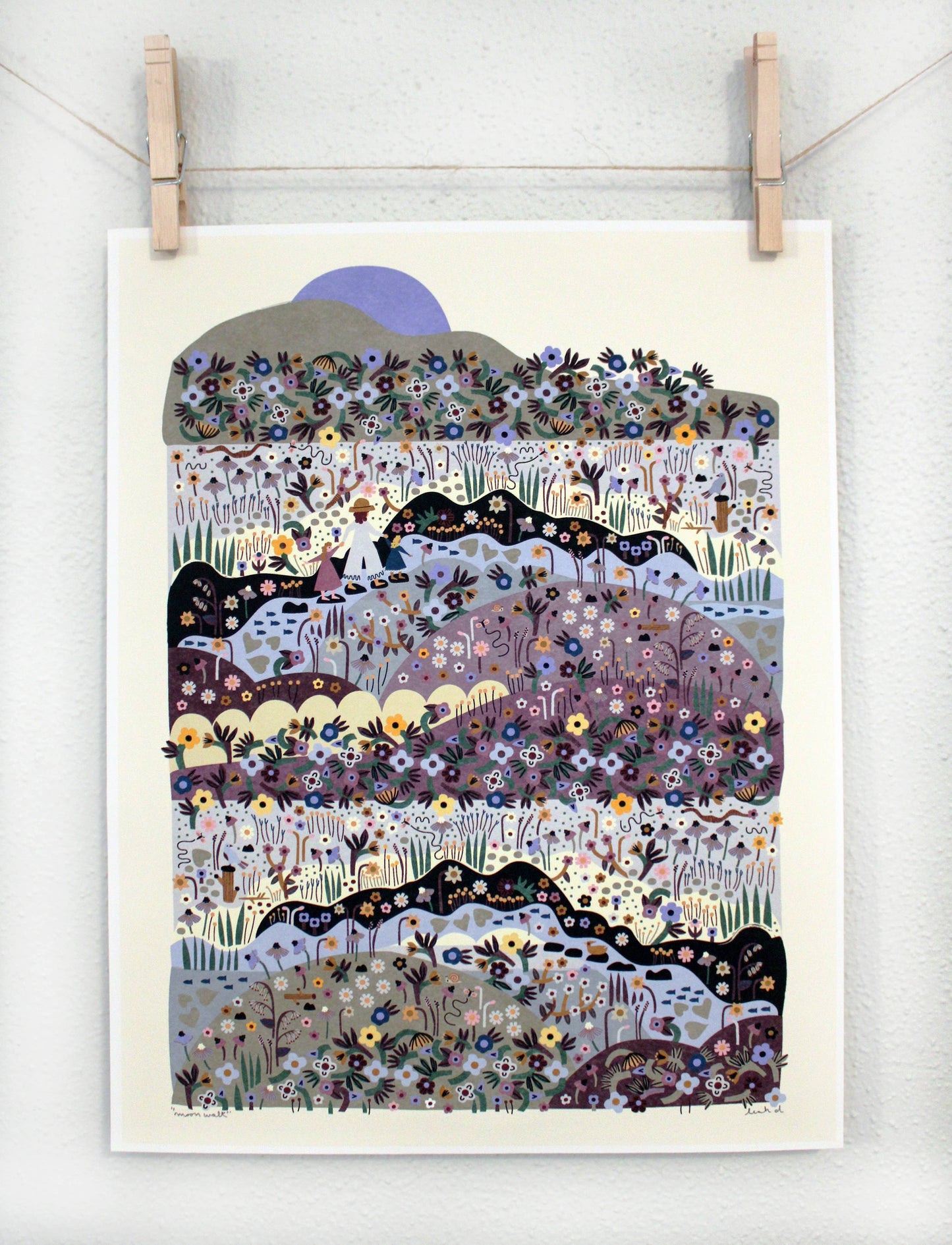 Moon Walk 11x14 Print by Leah Duncan