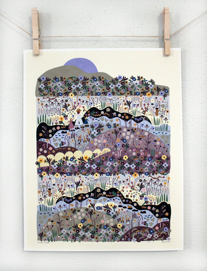 Moon Walk 11x14 Print by Leah Duncan