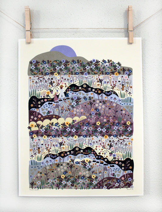 Moon Walk 11x14 Print by Leah Duncan
