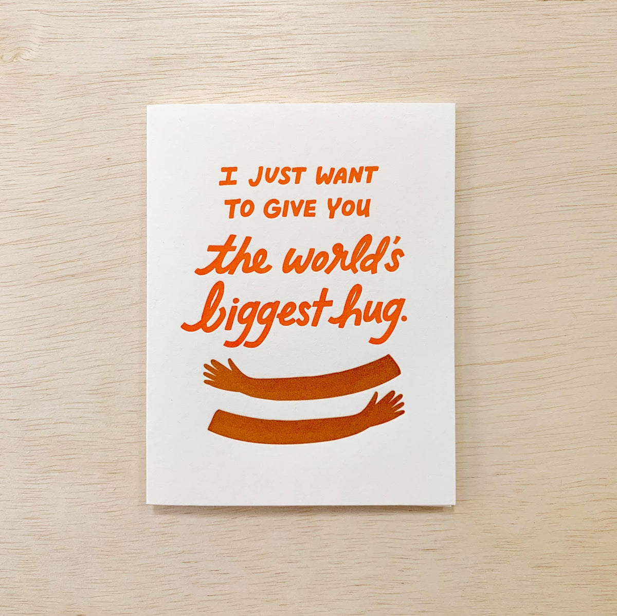 World's Biggest Hug Card by Odd Daughter Paper Co.