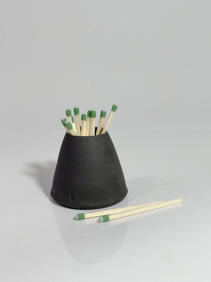 Black Clay Candle Match Striker by JordanB Ceramics