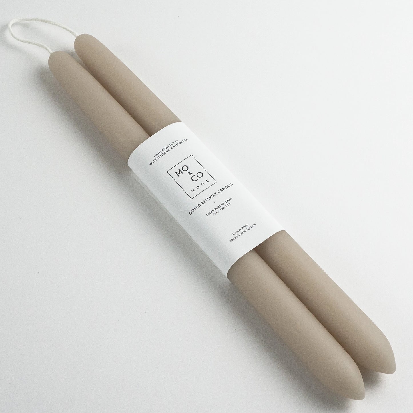 100% Beeswax Dipped Candles | 10" by Mo&Co Home