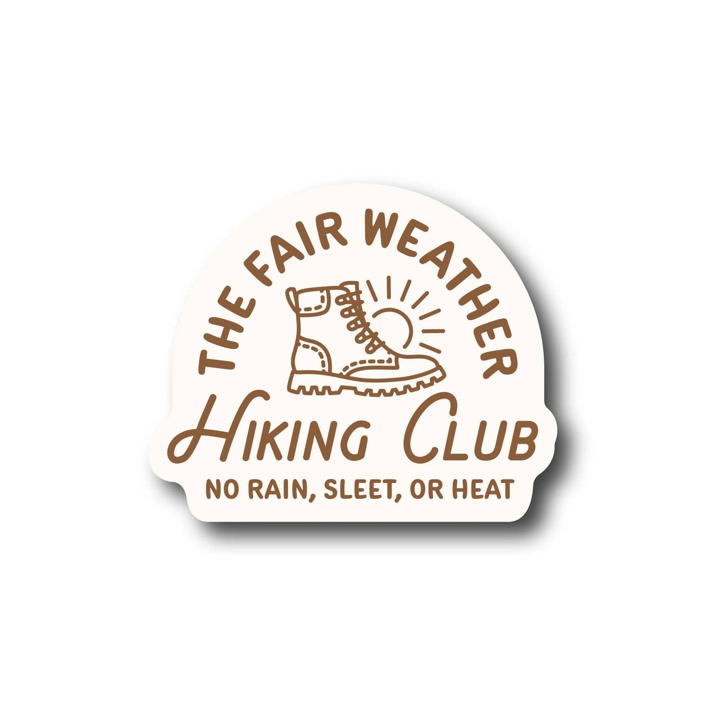 Hiking Club Sticker by Wild North Co.