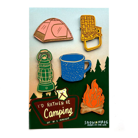 Camping Magnets | Set of 5 by SnowMade