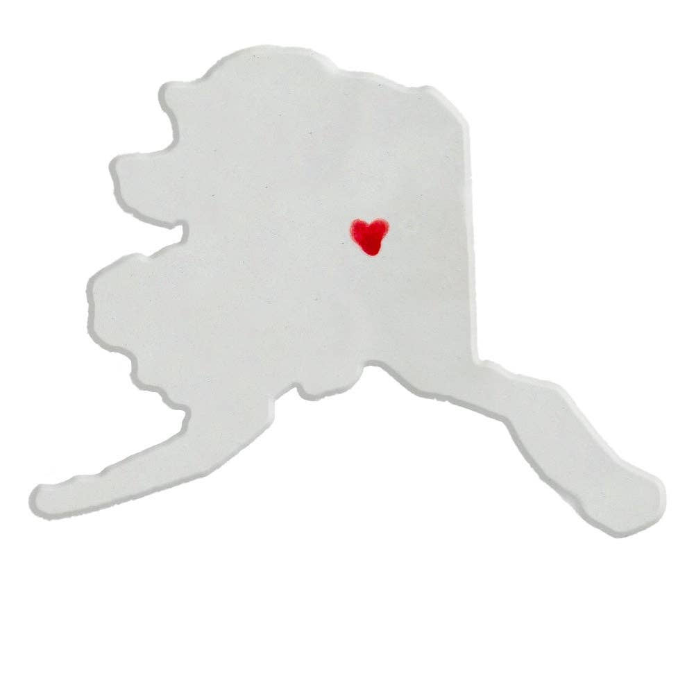 Fairbanks, Alaska Ceramic Fridge Magnet by AO Clay