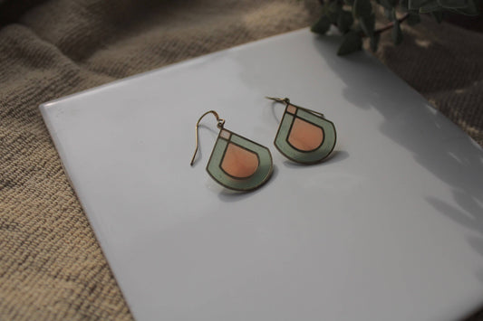 Pinnacle | Stained Glass Earrings by Wild Lupine Craftfolk