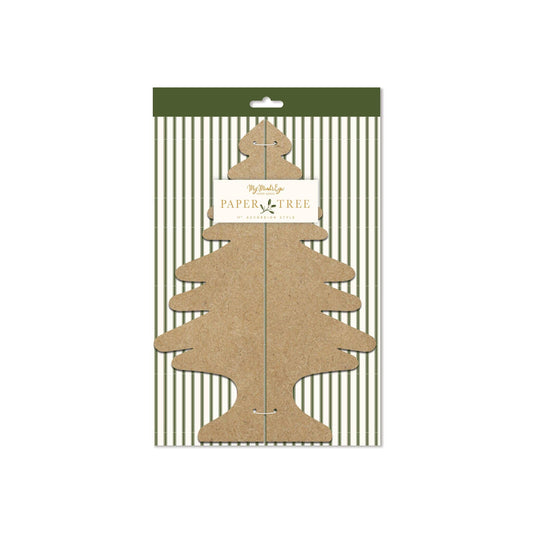 Christmas Memories Kraft Paper Tree Decor | Medium