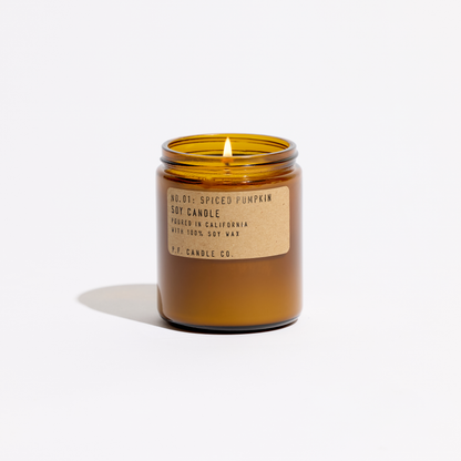 Spiced Pumpkin - 7.2 oz Soy Candle by P.F. Candle Co.