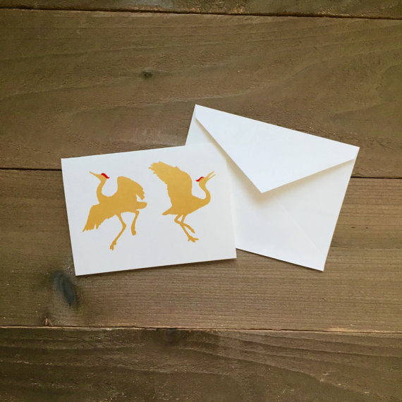 Dancing Cranes Card by Printworthy