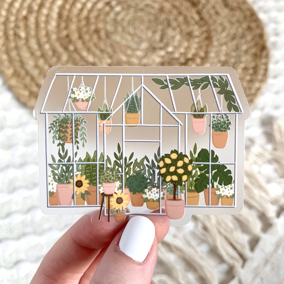 Greenhouse Sticker by Elyse Breanne Design