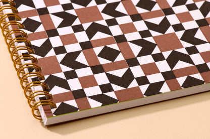 Autumn Quilt Spiral Lined Notebook by And We Are Here