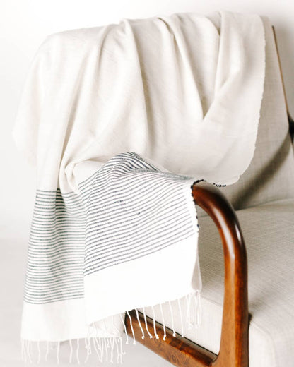 Riviera Cotton Throw Blanket by Creative Women