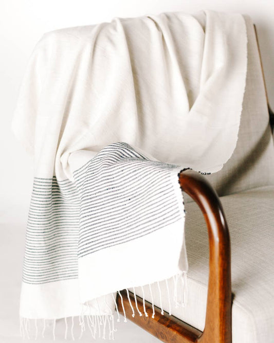 Riviera Cotton Throw Blanket by Creative Women