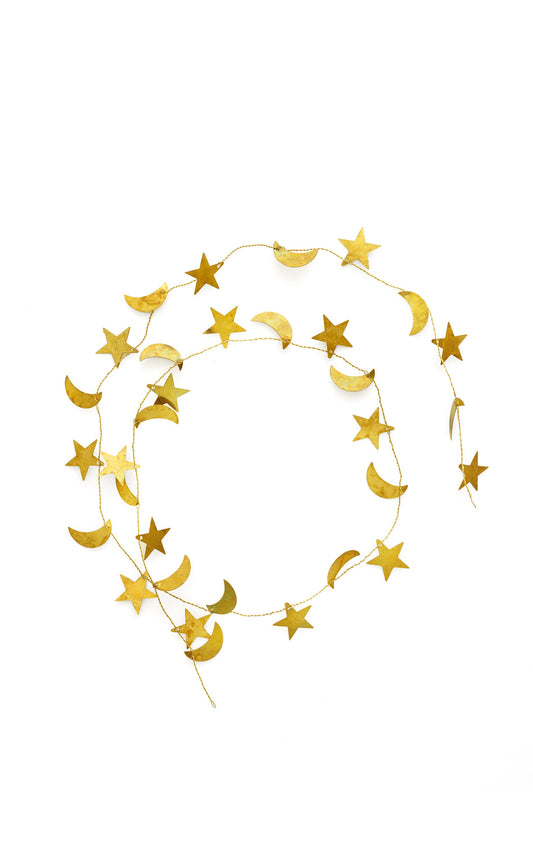 Brass Star Garland by Fog Linen Work