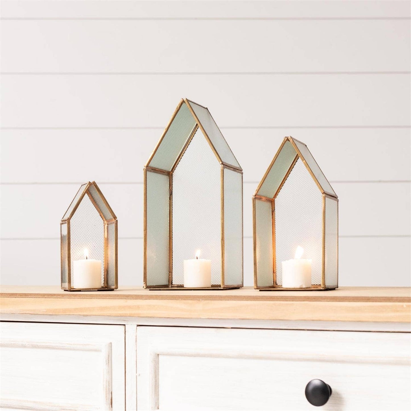 Vintage Glass + Brass House