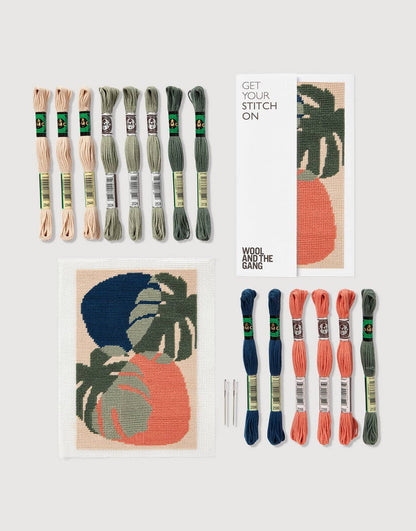 Monstera Botanical Needlepoint Kit by DMC