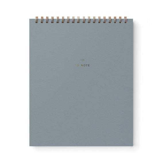 To Note Lined Notebook in Steel Blue by Ramona & Ruth