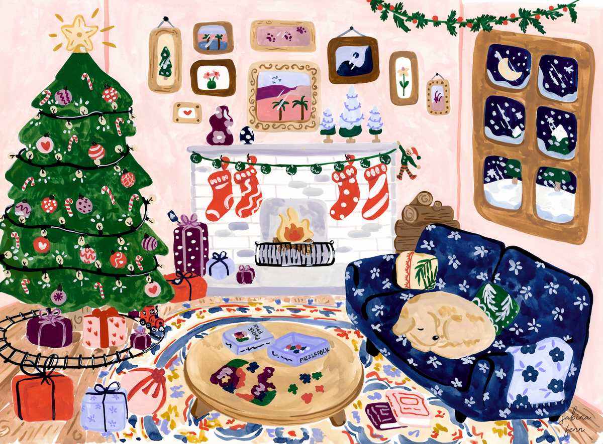 Home for the Holidays 1000-Piece Christmas Puzzle by PuzzleFolk