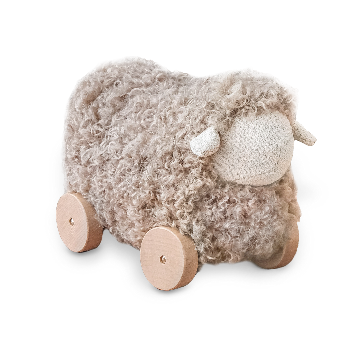 Little Lamb Pull Toy | Brown by Little Lamb Kind
