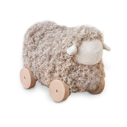 Little Lamb Pull Toy | Brown by Little Lamb Kind