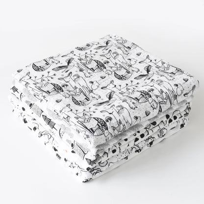 Organic Muslin Swaddle | Forest by Wee Gallery