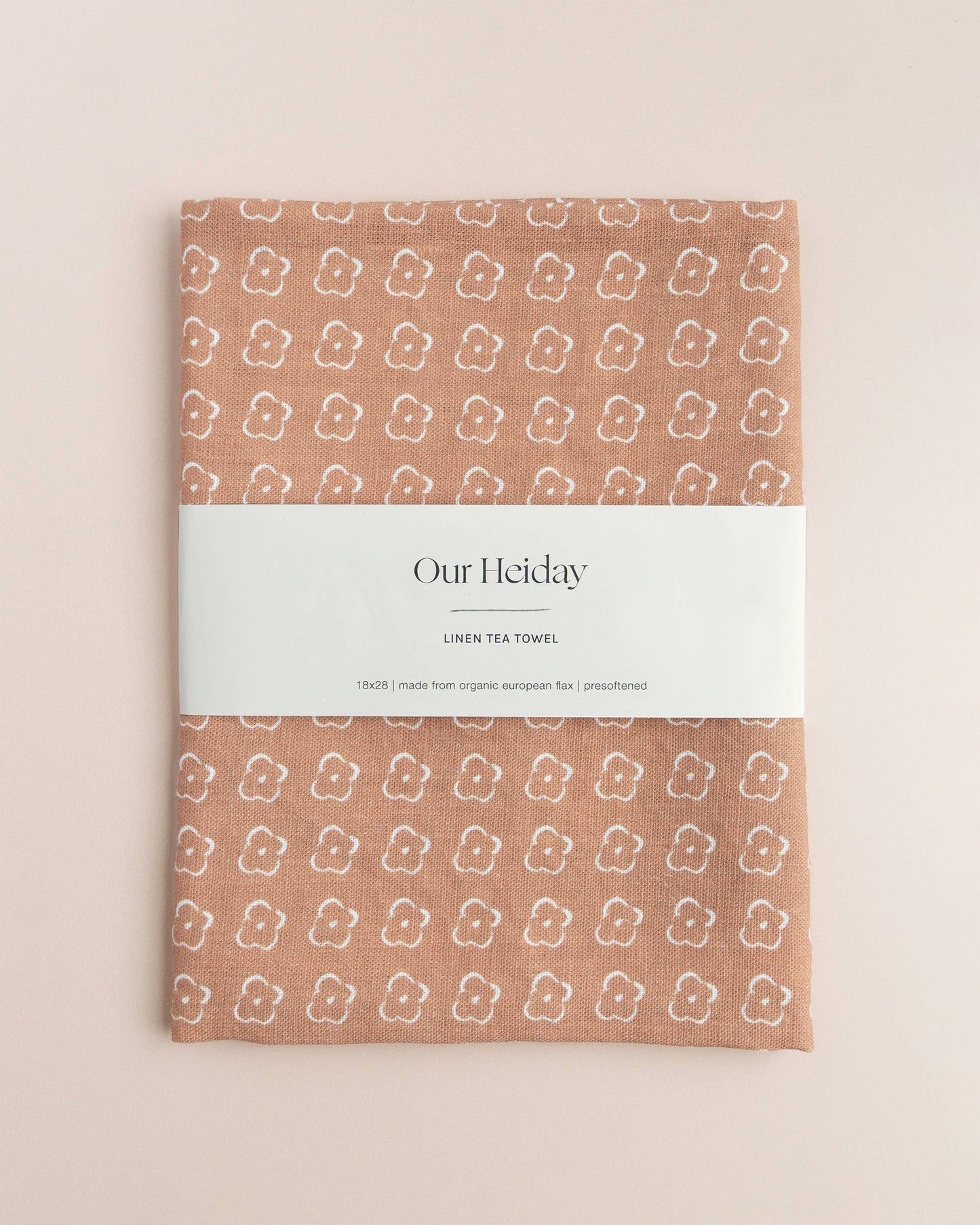 Elise Sienna Linen Tea Towel by Our Heiday