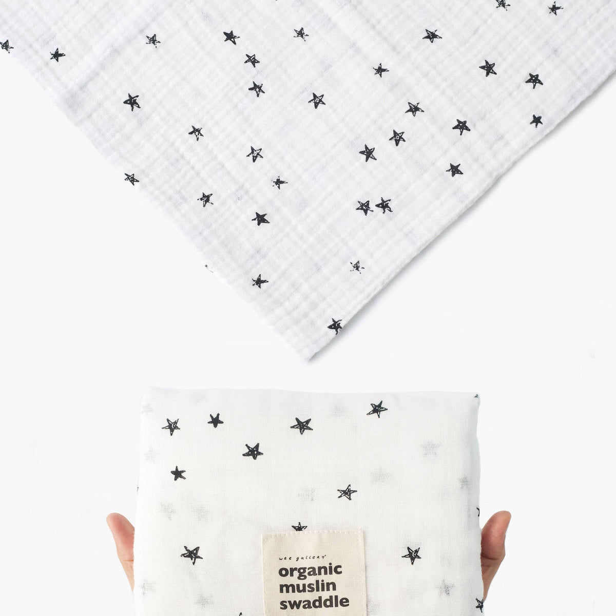 Organic Muslin Swaddle | Stars by Wee Gallery