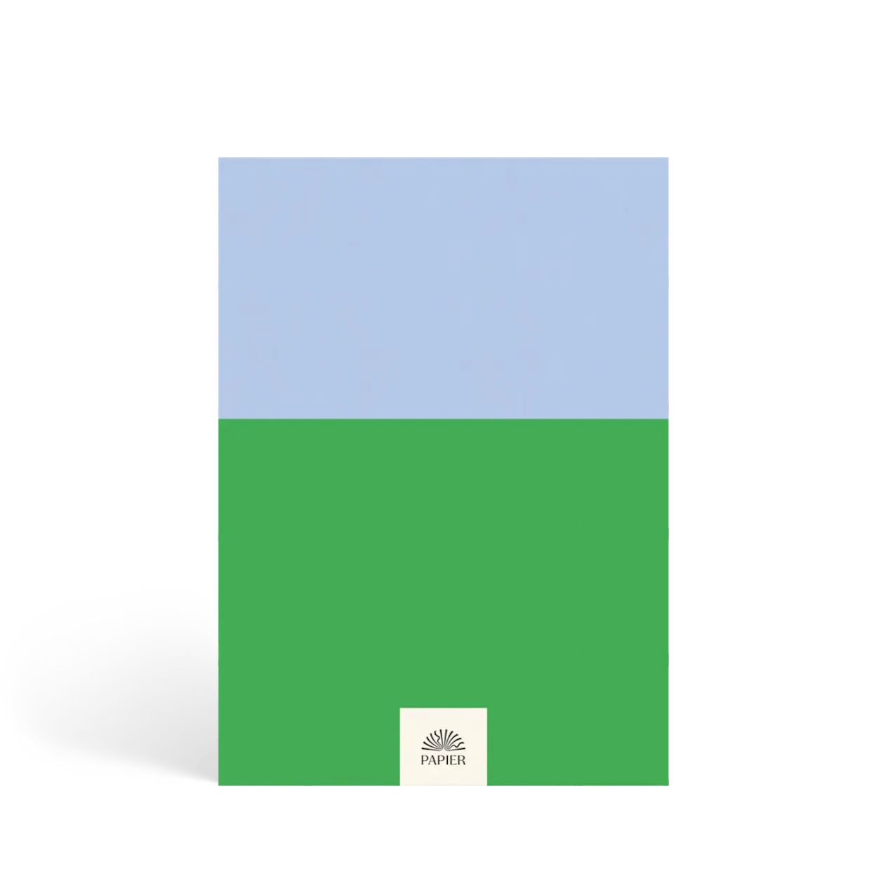 Colorblock Lined Notebook - Blue + Green